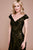 Tadashi Shoji - Vorona Lace Motif Gown In Black and Neutral