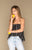 Blossom Top I Black and White Stripe