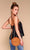 Merritt Charles -  Blossom Top I Black with White Stripe