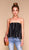 Merritt Charles -  Blossom Top I Black with White Stripe