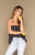 Merritt Charles -  Blossom Top I Black and White Stripe