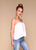 Merritt Charles -  Blossom Top I White embroidery