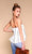 Merritt Charles -  Blossom Top I White with black stripe