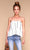 Merritt Charles -  Blossom Top I White with black stripe
