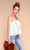 Blossom Top I White with black stripe
