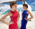 Tarik Ediz - Sleeveless Long Dress 92728 in Red and Morcivert