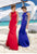 Tarik Ediz - Sleeveless Long Dress 92728 in Red and Morcivert