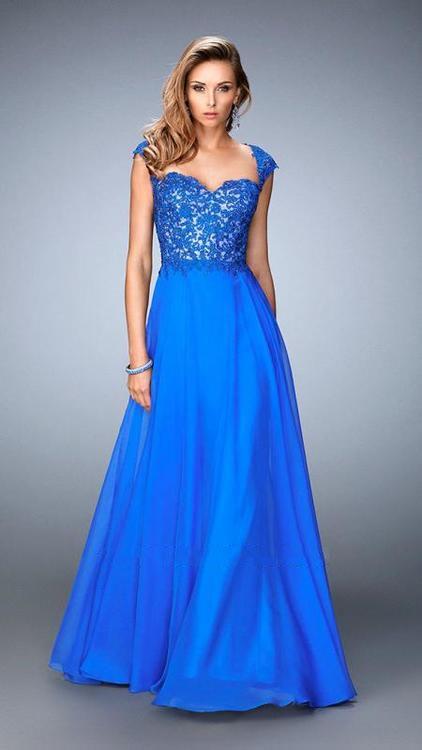 La Femme - 22053 Prom Dress in Blue