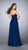 La Femme - Strapless Scallop Neck Beaded and Laced Chiffon Dress 23970 in Blue