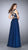 La Femme - Beautiful Sleeveless Sweetheart Two-piece Chiffon Dress 23979 in Blue