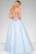 Jovani - 47131 Sweetheart Embellished Tulle Ballgown in Blue
