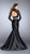 La Femme - Stunning High Neck Beaded Two-piece Mermaid Dress 23995 in Black and Blue