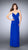 La Femme - Pretty Sleeveless Sweetheart Jersey Dress 23988 in Blue