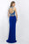 Crystal Encrusted Cropped Top Sheath Dress 11055