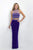 Crystal Encrusted Cropped Top Sheath Dress 11055
