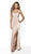 Blush by Alexia Designs - 11701 Sleeveless Shimmer Knit Sheath Gown In Pink and Nude