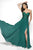 Blush by Alexia Designs - 11757 Beaded Sweetheart Chiffon A-line Dress In Green