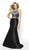 Blush by Alexia Designs - 11784 Beaded Mikado Sleeveless Trumpet Gown In Black