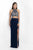 Intrigue - Illusion Halter Neck Two-Piece  Dress 145 in Blue