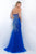 Intrigue - Strapless Crystal Embellishment Mermaid  Dress  174 in Blue