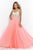 Blush - One Shoulder Beaded Long Dress 9965 in Pink