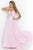Blush - Shirred Sweetheart Empire A-Line Gown 9989 In Pink