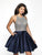 Blush Couture - C1112 Beaded Halter A-Line Cocktail Dress