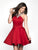 Blush Couture - C1117 Jewel Encrusted Halter Cocktail Dress