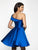 Blush Couture - C1133 Rosette One Shoulder Strap A-Line Cocktail Dress