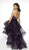 Blush by Alexia Designs - C2005 Illusion Halter High Low Gown In Purple