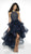 Blush by Alexia Designs - C2005 Illusion Halter High Low Gown In Blue