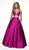 Blush by Alexia Designs - C2006 Jeweled Empire Waist Mikado Gown In Pink