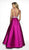 Blush by Alexia Designs - C2006 Jeweled Empire Waist Mikado Gown In Pink