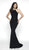 Blush by Alexia Designs - C2014 Jeweled Choker Halter Mermaid Gown In Black