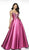 Blush by Alexia Designs - C2020 Jeweled Backless Mikado Gown In Pink