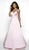 Blush by Alexia Designs - C2059 Contoured Sweetheart Satin Gown In Pink