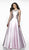 Blush by Alexia Designs - C2066 Bejeweled Backless A-Line Gown In Pink