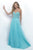 Intrigue - Crystal Ornate Strapless A-line Evening Dress 269 In Blue