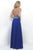 Intrigue - Dazzling Halter Neck A-line Chiffon Evening Gown 277 in Blue