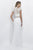 Intrigue - Lace Crop Top Two-Piece Evening Dress 292 In White