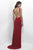 Intrigue - Sleeveless Sweetheart with Sultry Side Slit Dress 299 in Red