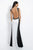 Intrigue - Bejeweled Queen Anne Neckline Sheath Dress 30 In White