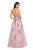 La Femme Gigi - 27816 Floral Detailed Sweetheart Tulle Ballgown In Pink