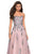 La Femme Gigi - 27816 Floral Detailed Sweetheart Tulle Ballgown In Pink