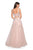 La Femme - 27489 Two Piece Applique Tulle A-line Dress In Pink