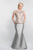 Blush Social Occasion - S2002 Embellished Peplum Mermaid Evening Gown