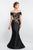 Blush Social Occasion - S2006 Crystal Beaded Applique Off-Shoulder Gown