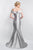 Blush Social Occasion - S2006 Crystal Beaded Applique Off-Shoulder Gown