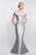 Blush Social Occasion - S2006 Crystal Beaded Applique Off-Shoulder Gown