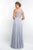 Blush Social Occasion - S2022 Beaded Cap Sleeves A-Line Evening Dress